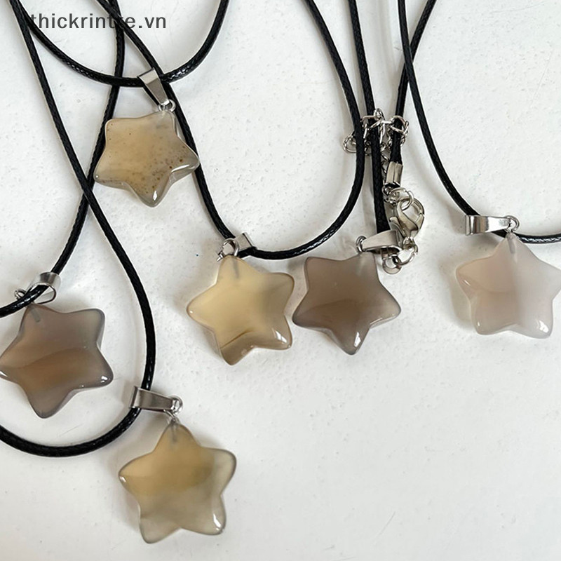 Thi Hợp Thời Trang Đá Pha Lê Ngôi Sao Mặt Dây Chuyền Vòng Cổ Sáng Tạo Phù Hợp Với Pentagram Xương Đòn Dây Xích Dành Cho Nữ Dự Tiệc Trang Sức Quà Tặng VN