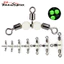 10 Chiếc T-Turn Dây Câu Đầu Nối Dạ Quang 3 Chiều Xoay Câu Cán Kết Nối Phụ Kiện Câu Cá Với Hạt Phát Sáng