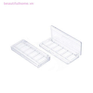 [Beautifulhome] Hộp đựng mỹ phẩm dạng má hồng 6 lưới Hộp đựng mỹ phẩm có thể đổ lại Bảng phấn mắt rỗng Đĩa trang điểm Dụng cụ DIY Tấm nâng cơ mặt [làm đẹp]