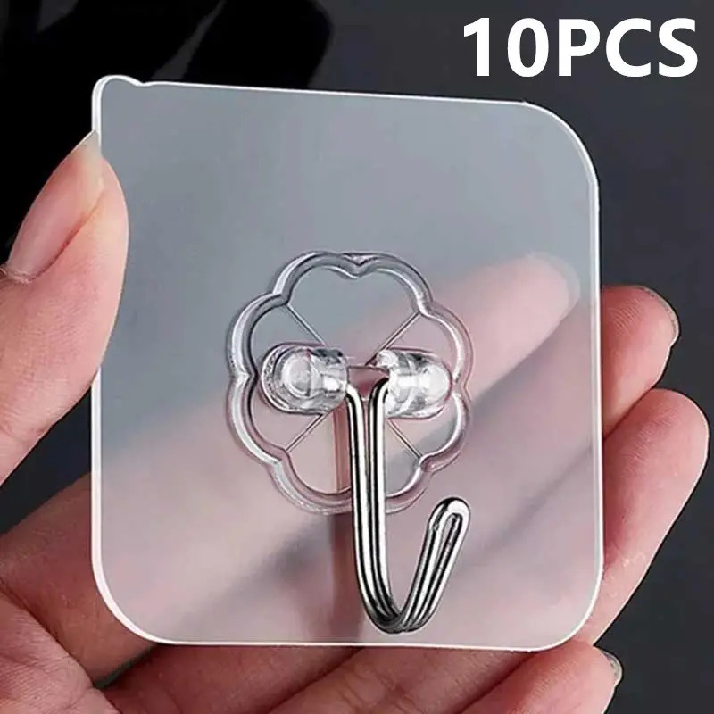 Móc dán tường INOX 304 chịu lực 10kg , miếng dán tráng bạc và dán trong ...