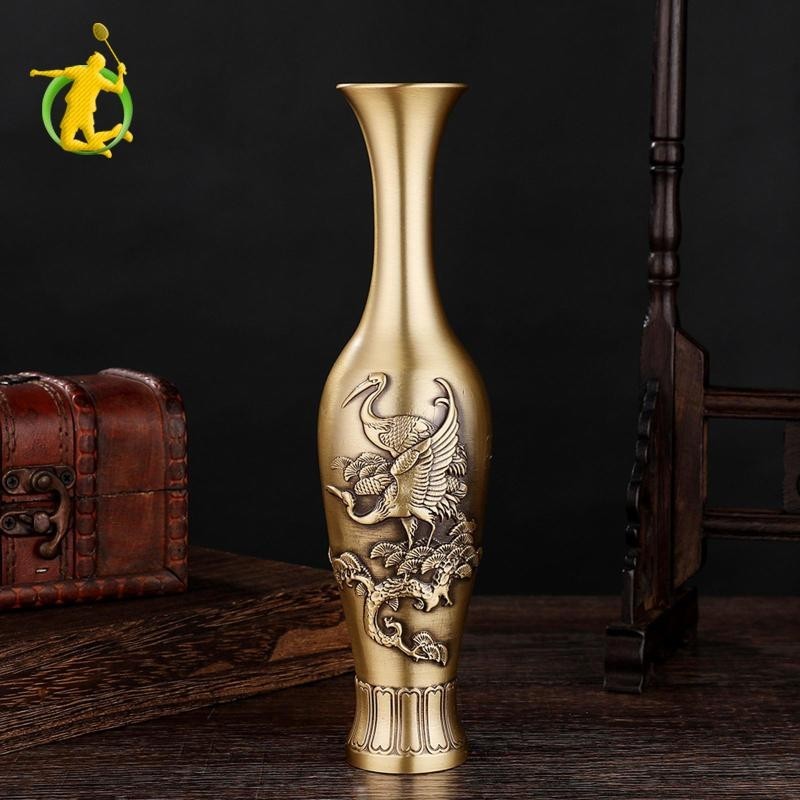 Bình bằng đồng thau Bình trang trí Bình hoa Bình hoa cho đám cưới Nhà Mantel Phòng khách