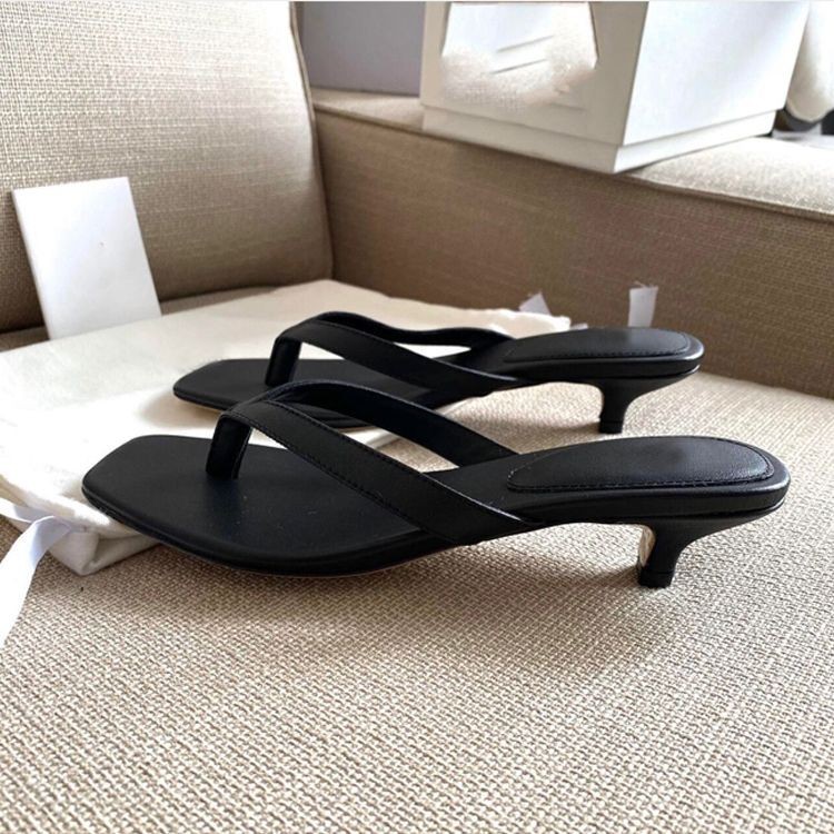 Dép xỏ ngón mũi vuông Dép xỏ ngón cho mèo gót chân cho nữ