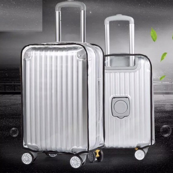 Bao trùm vali bảo vệ trong suốt có viền chống nước size 20/22/24/26/28/30 [DEAL SỐC]