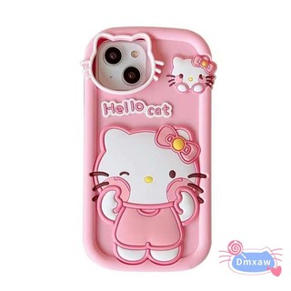 Ốp Điện Thoại Hello Kitty Dễ Thương Cho Vivo V30 V29 V27 V23 Pro V21 V21S V20 Pro iQOO U3 Neo 5 3 Z3 Z5 Y33S 5G Y73S Y52S Phim Hoạt Hình 3D Mèo Mèo Macarone Silicon Mềm Bảo Vệ