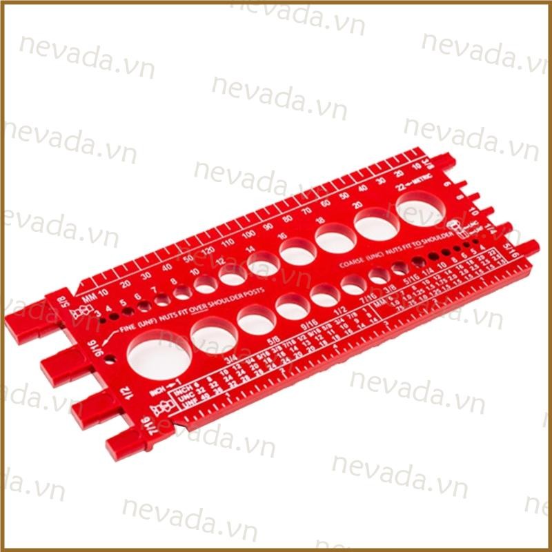 Nev ♕ Bolt Nut Thread Checker Inch Metric Thread Test Bolt Gauge ...