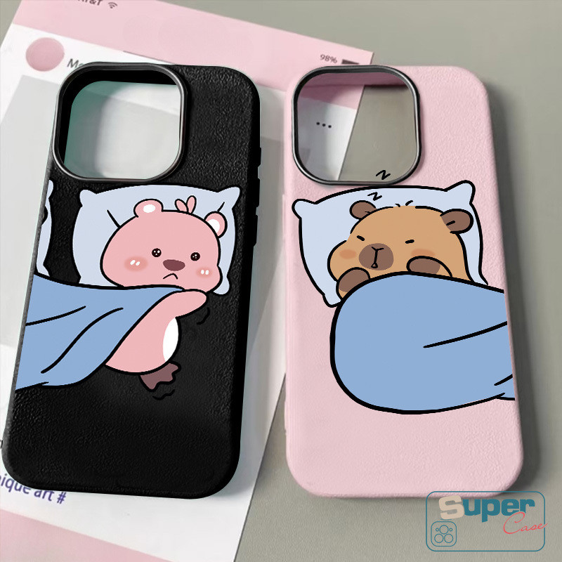 Dành Cho Oppo A38 A17 A3X A60 A3Pro A18 A3 A15 A54 A57 A5s A16 A74 A16s A3s A7 A52 A77 A76 A95 A96 A31 A53 A92 A78 A5 A9 A77s A58 A12 A17K Vỏ Mềm Họa Tiết Capybara Loopybara Dễ Thương
