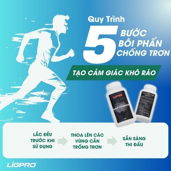 Phấn chống trơn Ligpro 45gram Giảm mồ hôi tay khi chơi cầu lông Bóng Rổ Tennis Bóng Chuyền Hiệu quả thethaochinhhang