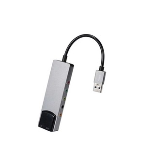 USB 6-in-1 External Optical Sound Card - 5.1 Channel Audio for Enhanced Sound Quality