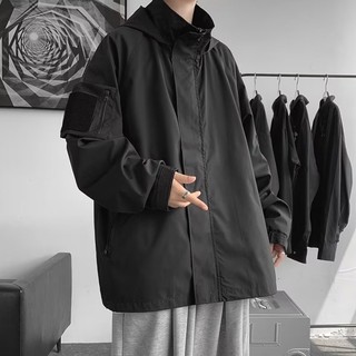 Áo khoác nam GKSSS Nhật Bản phong cách Harajuku dáng rộng giản dị thể thao ngoài trời chất lượng cao Áo khoác chống gió và chống thấm nước
