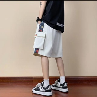 90% Tỷ Lệ Khen ngợi Phong Cách Trung Hoa Quần Short Thường Ngày Quốc Gia Hợp Thời Trang Retro Thẳng Thời Trang Rời Phong Cách Hồng Kông Thể Thao Năm Điểm Quần 223R
