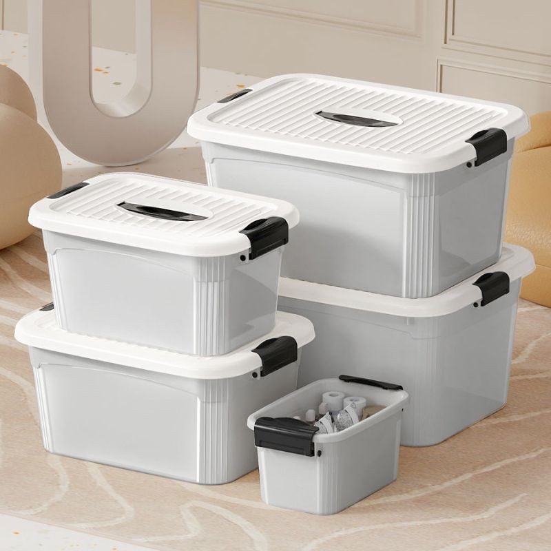 Hộp Nhựa Đựng Đồ Enoda Home Có Nắp Chống Bụi, Thùng Nhựa Chứa Đồ Nắp Cài Chắc Chắn Q100