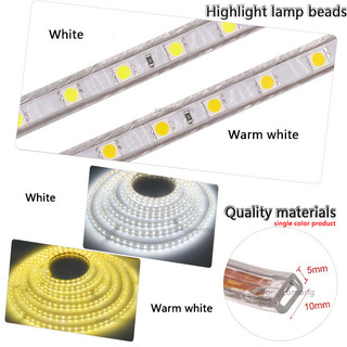 Led SMD 5050 Dải LED 5M 10M Dải LED Chống Nước 220V Khách Sạn Giáng Sinh Trang Trí Nhà Cửa lampu Dải Đèn LED