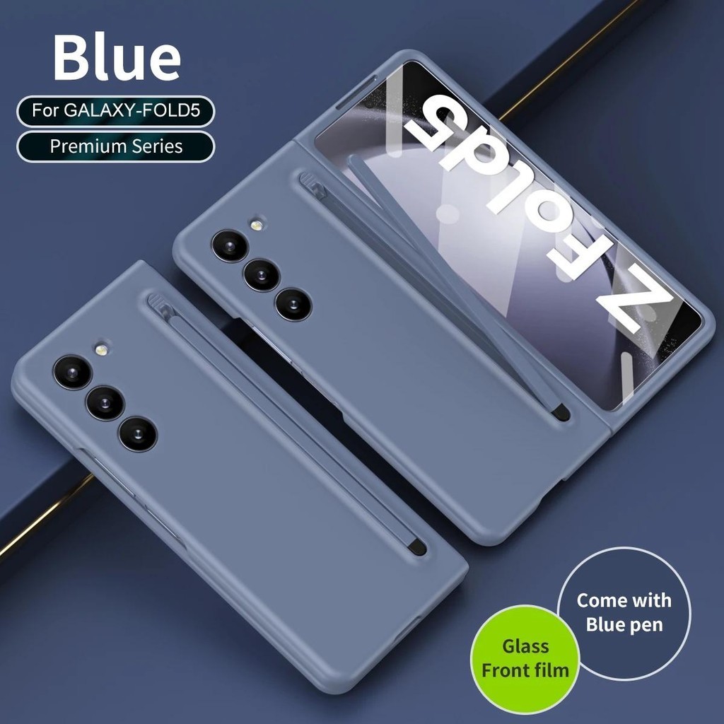 Có Bút Cảm Ứng Cho Samsung Galaxy Z Fold 7 6 5 4 3 Ốp Lưng Bản Lề Nhiều Màu Sắc Chất Lỏng Giáp Bảo Vệ Toàn Màn Hình Kính Phim Bao