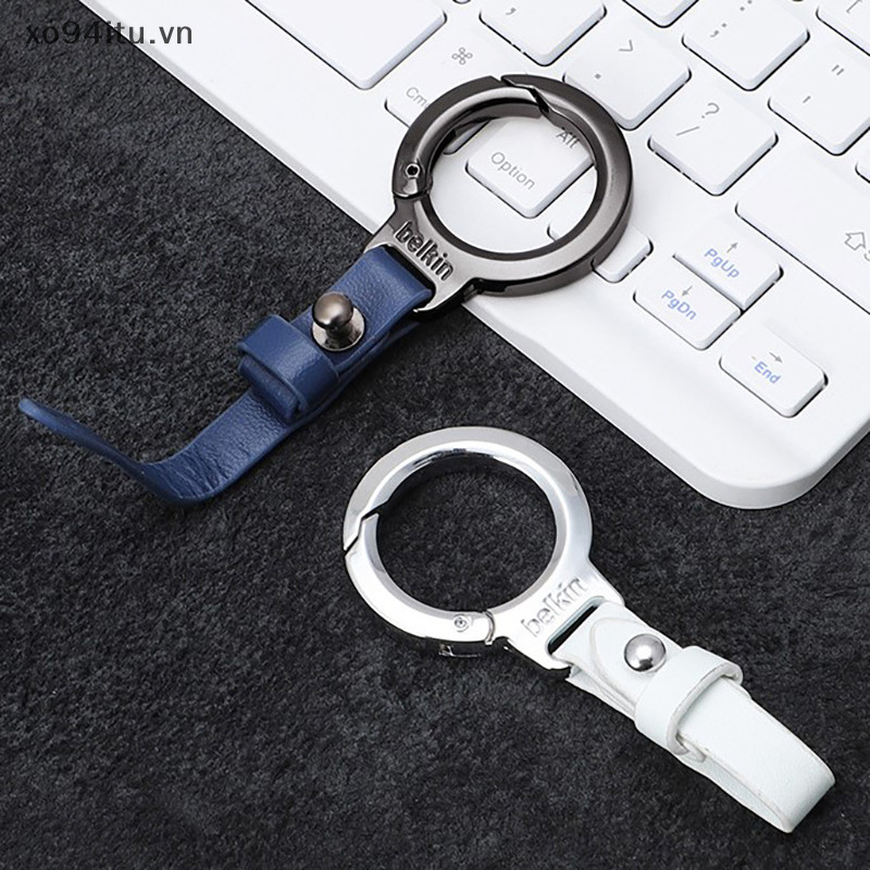 XOITU Cá Tính Chống Mất Chìa Khóa Mặt Dây Chuyền Da Móc Khóa Ô Tô Móc Khóa Di Động Carabiner Thắt Lưng Khóa Móc Khóa Cho Nam VN