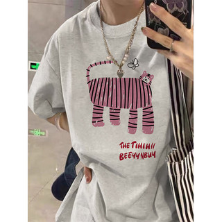 Hiixiivi [Thương hiệu mới 100% Cotton] Áo thun ngắn tay độc đáo Unisex dành cho nữ Tee Baggy Nam Nữ Baggy Cổ tròn in hình dáng rộng