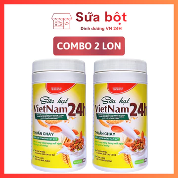 (Combo 2 lon) Sữa hạt dinh dưỡng VIETNAM24H 1Kg - Sữa hạt canxi xương khớp, tăng sức đề kháng.