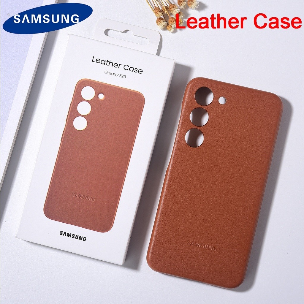 Ốp Da Thật Chính Hãng Samsung Cho Galaxy S22 / S22 PLUS / S23 Bảo Vệ Chính Hãng Có Hộp
