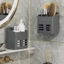 Giá thoát nước ROLY, Hộp lưu trữ dao cạo Kệ thoát nước vòi hoa sen treo tường, Kệ mỹ phẩm Bàn chải đánh răng Lược sắp xếp Hộp đựng mỹ phẩm Giá lưu trữ phòng tắm Nhà bếp