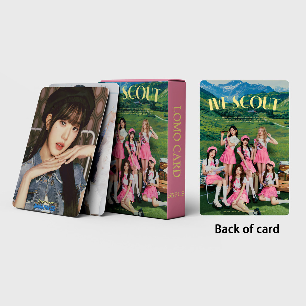 Linxx 55 Chiếc IVE IVE SCOUT Album Lomo Card Kpop Photocards Bưu Thiếp Series