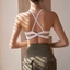 LASYYOGA Áo Ngực Thể Thao Dây Chéo Lưng Cao Tập Yoga Thể Dục Làm Đẹp Gợi Cảm