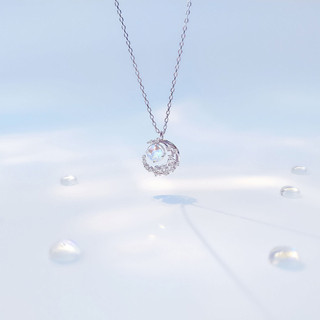 [Hàng chính hãng] Dây Chuyền Bạc Nữ Moonstone  Necklace Sang Trọng, Chính Hãng CDE