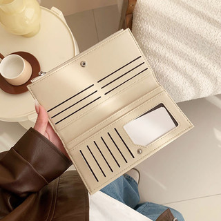 Ví dài nữ cao cấp Hộp đựng thẻ đa năng có khóa sức chứa lớn Ví đựng tiền mặt
