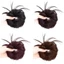DELMER Tổng Hợp Scrunchies, Curly Chignon Dây Co Giãn Lộn Xộn Tóc Bun, Vintage Vô Hình Lông Tơ Giả Tóc Giả Miếng Tóc Nữ