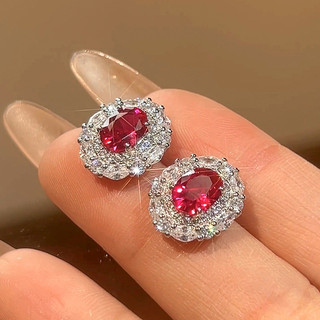 Châu Âu Mỹ ims Phong Cách Mới Corundum Đỏ Phóng Đại Nhiều Màu Sắc Kho Báu Phù Hợp Với Nữ