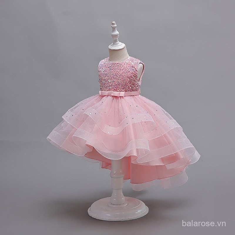 Đầm công chúa cho bé gái Đầm váy cưới hoa cho bé gái váy dạ hội biểu diễn Piano sàn Catwalk cho trẻ em váy dạ hội
