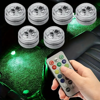 Dải đèn LED chìm Mini có điều khiển từ xa, đèn bể cá chìm RGB đầy màu sắc, bể cá, bể bơi, bồn tắm, tiệc tùng, đám cưới, trang trí