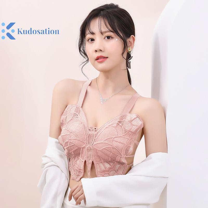 Kudosation Người Phụ Nữ Gợi Cảm Bướm Rỗng Ren Áo Lót Chống chói Lưng Tất Cả Trong Một Bralette Hoa Áo Braiere Đẹp