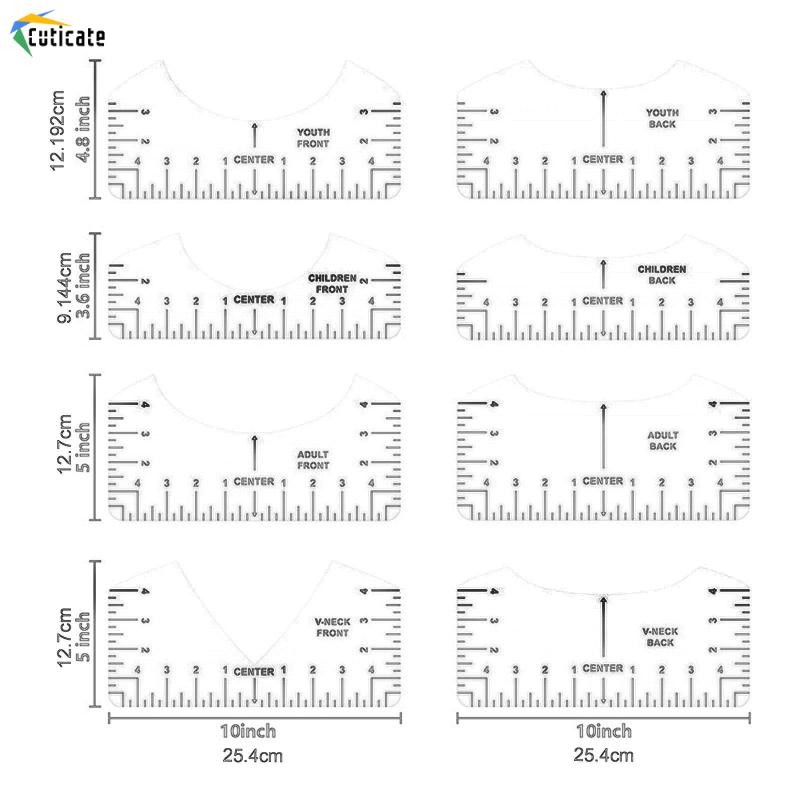 Cutate 8 Miếng Áo Thước Hướng Dẫn Bộ Công Cụ Căn Chỉnh Cho Đồ May Thủ Công