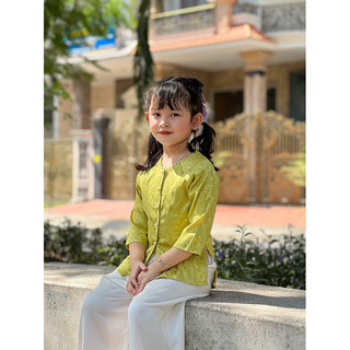 bà ba bộ bé gái quần trắng, thời trang trẻ em