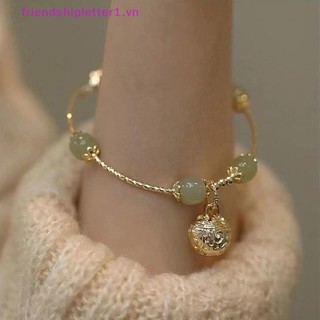{FH Fashion} Thiết kế thích hợp Vòng tay Hetian Jade Yu dành cho nữ thiểu số Quà tặng cá tính cao cấp năm mới Hanfu nhẹ sang trọng.