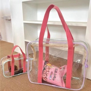Túi đi biển CLEARLINE, Túi thạch trong suốt chống thấm nước dung tích lớn, Túi đeo vai trong suốt PVC bán chạy ngoài trời