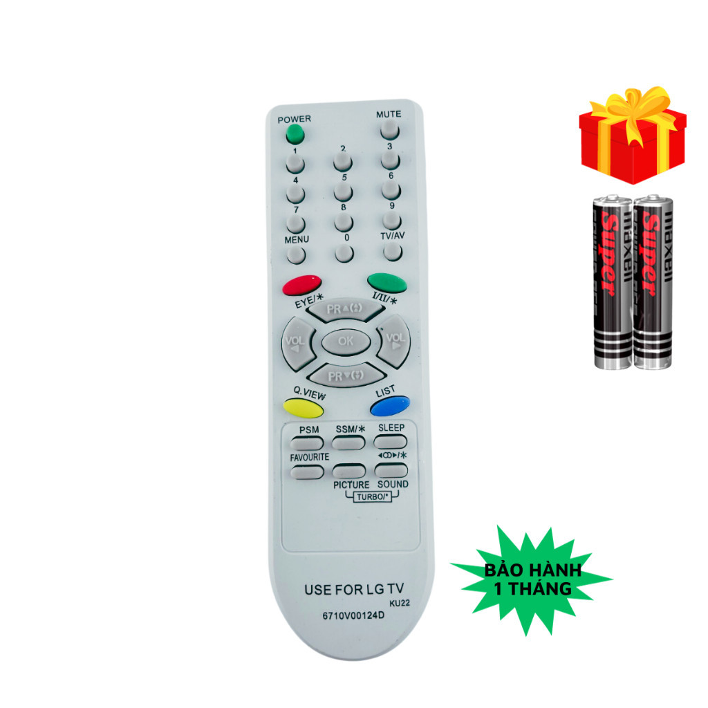 Remote điều khiển tivi LG Mã 02 đời cũ, điều khiển TV LG CRT màn hình ...