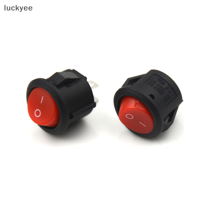 Luckyew 10 Chiếc Đường Kính 16 Mm Thuyền Tròn Rocker Công Tắc 2 Pin ON-OFF Rocker Switch 3A / 250V TQ