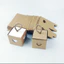 TUYỆT VỜI 10 Hộp Kẹo Sô Cô La, Giấy Kraft Mini Hộp Ủng Hộ Đám Cưới, Trang Trí Tiệc Có Tay Cầm Đôi Trái Tim Trắng & Nâu Quà Tặng Hộp Đóng Gói Đồ Dùng Tiệc Sinh Nhật Đám Cưới