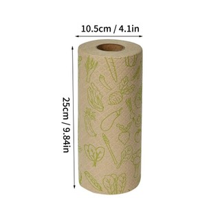 Khăn giấy rửa chén NETDWELL 60 tờ/cuộn, khăn bát đĩa chống dính đa năng tái sử dụng, dày dặn cho nhà bếp, sợi tre