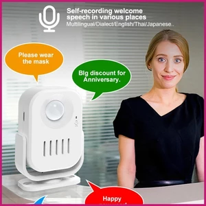 Chuông cửa cho doanh nghiệp Khi bước vào cảnh báo cửa thương mại Máy dò cảm biến chuyển động không dây Cửa hàng an ninhidaevn