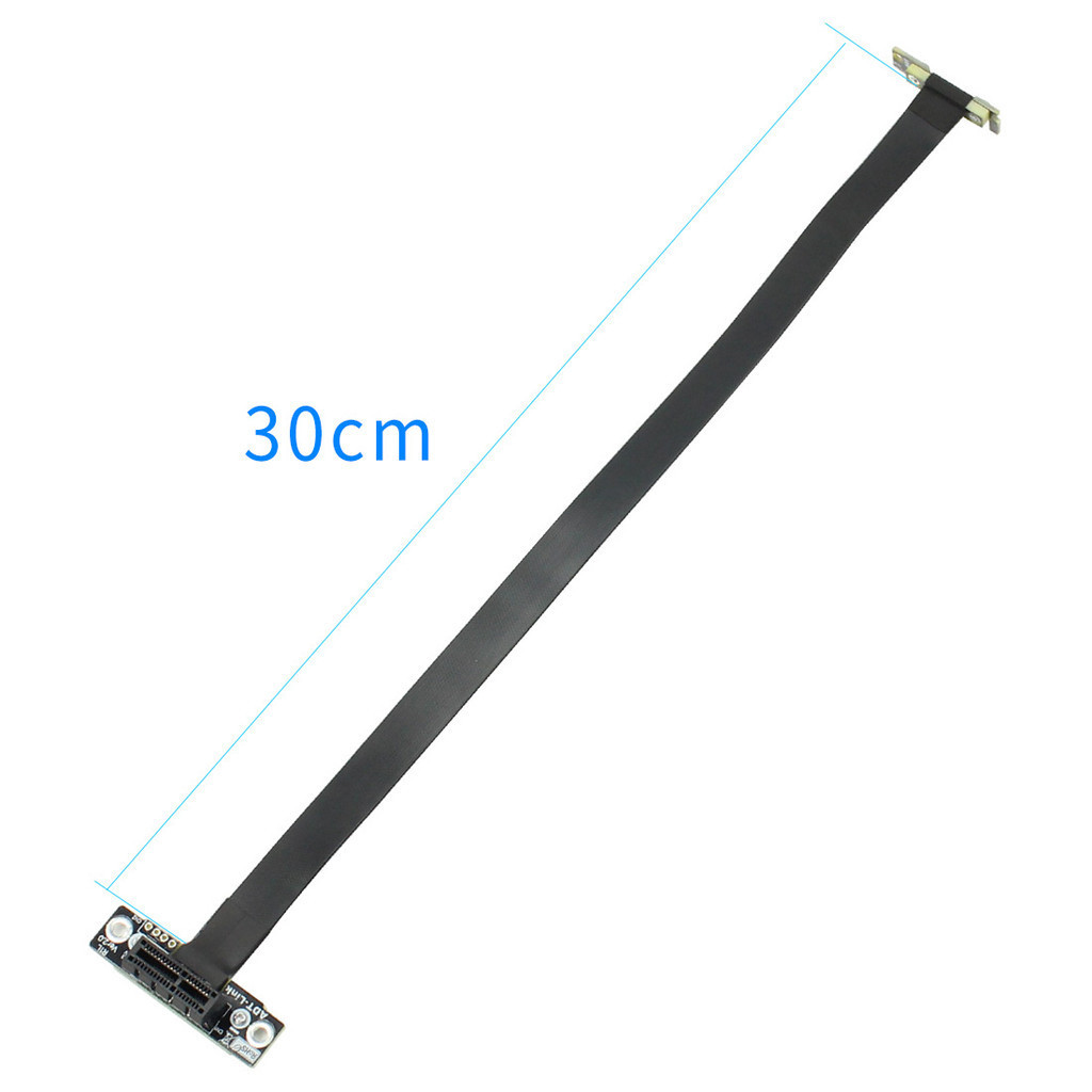 Jmt Dual 90 Độ Góc Phải PCIe 3.0 x1 đến x1 Cáp Nối Dài R11SL-TL 8G / bps Tốc Độ Cao PCI Express 1x Riser Card Ribbon Extender