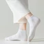 CATIYAHA 1 Đôi Tất Năm Ngón Tay, Với Ngón Tay Riêng Biệt Tất Ngón Chân Chống Trơn Trượt, Vớ Nữ Cotton Màu Trơn Thoáng Khí Mềm Mại Mùa Hè