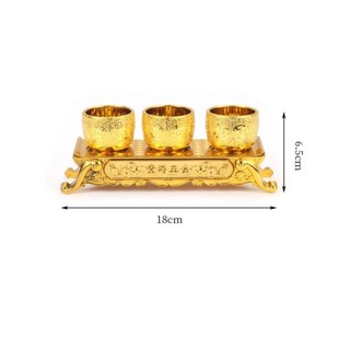 Ấm trà HOMEHAVEN, Cốc trang trí ngôi chùa vàng gia đình, Kính rượu cổ điển trang trí