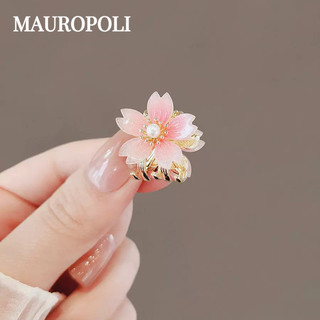 Mauropoli Kẹp Tóc Hoa Anh Đào Mini Phong Cách Nhật Bản, Kẹp Bên, Phụ Kiện Tóc Công Chúa