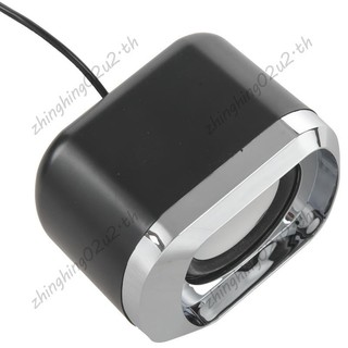 USB 2.0 Máy Tính Xách Tay Loa Có Dây Stereo Mini Máy Tính Cho Máy Tính Để Bàn Laptop Notebook PC MP3 MP4 3.5 Mm AUX IN Đen