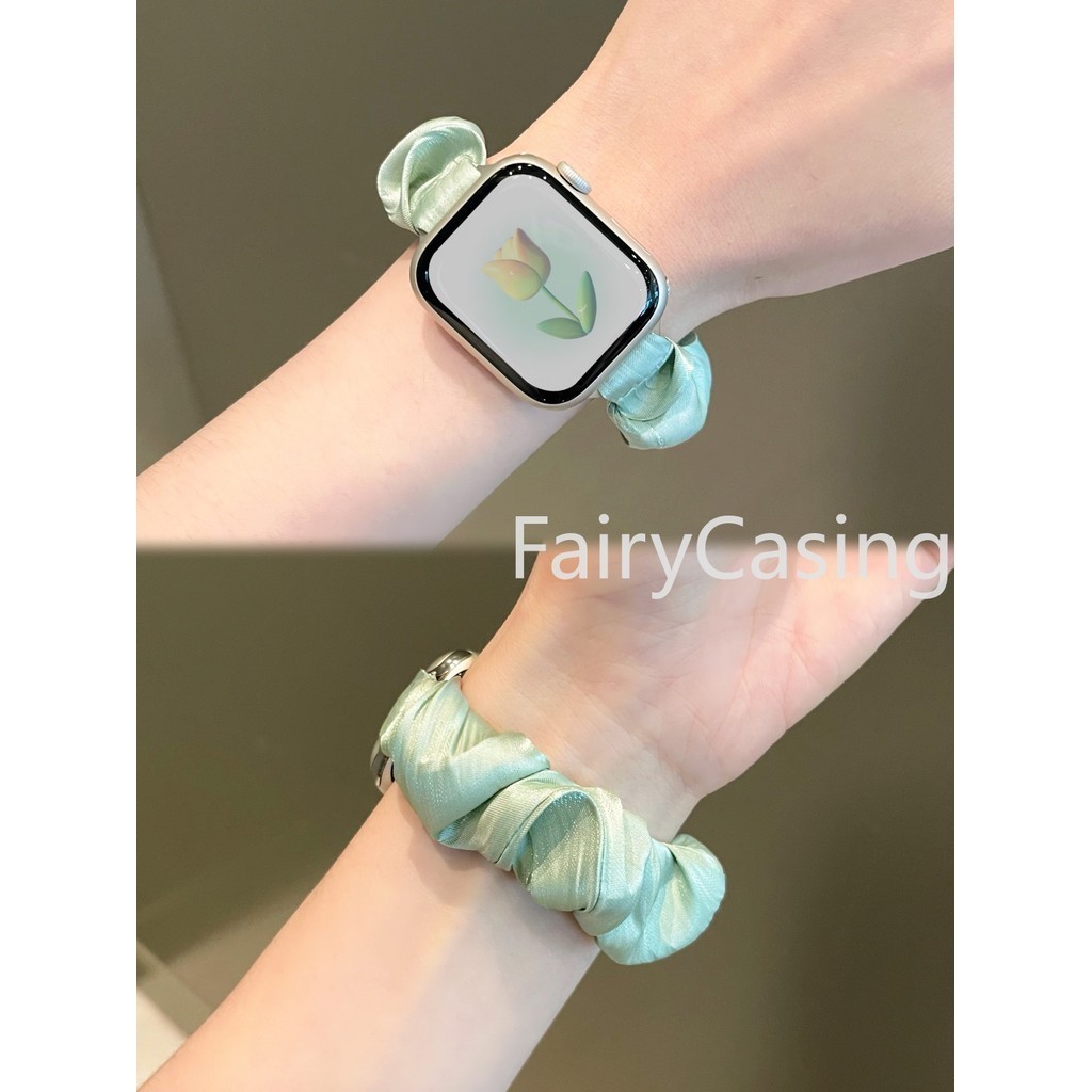 Dây đeo tóc S11 cho Apple Watch Band Series 11 10 46MM 42MM Ultra 2 49mm 45mm 41mm 42mm Vòng đeo tay hình tròn ruột lớn cho iwatch 9 Se 7 3 6 8 44mm 40mm 38mm