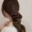 Ren scrunchie Nữ 2025 Bóng Mới Dây Tóc Cao Cấp Hàn Quốc Phụ Kiện Tóc