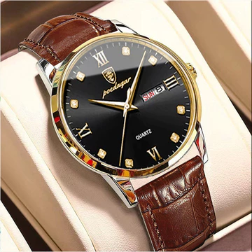 Đồng hồ đeo tay Bodaga 856 chống thấm nước Lịch phát sáng Đồng hồ nam Đồng hồ đeo tay thạch anh siêu mỏng Đồng hồ đeo tay doanh nhân Đồng hồ nam thời trang
