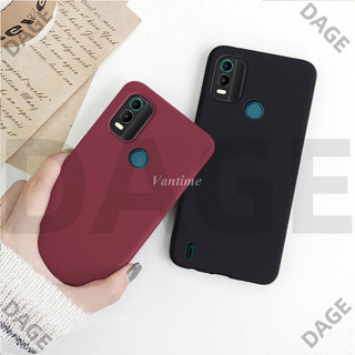 Dage Cho Nokia C21 Plus Ốp Lưng Mềm Đá Sa Thạch Siêu Mỏng Chống Mồ Hôi Chống Trơn Trượt Mặt Sau Vỏ Điện Thoại
