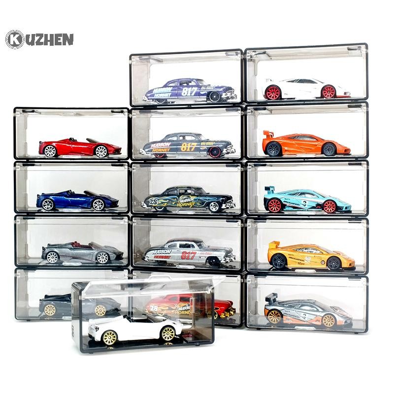 Kuzhen 1 Cái Trong Suốt Chống Bụi Xếp Chồng Hộp Bảo Quản Ô Tô Diecast Mô Hình Ô Tô Hộp Trưng Bày Trẻ Em Hợp Kim Xe Mô Hình Hộp Bảo Quản HOT
